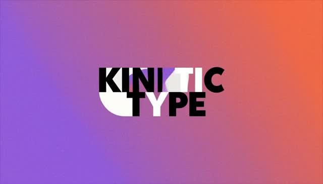 20 KINETIC TYPE:काइनेटिक टाइपोग्राफ़ी