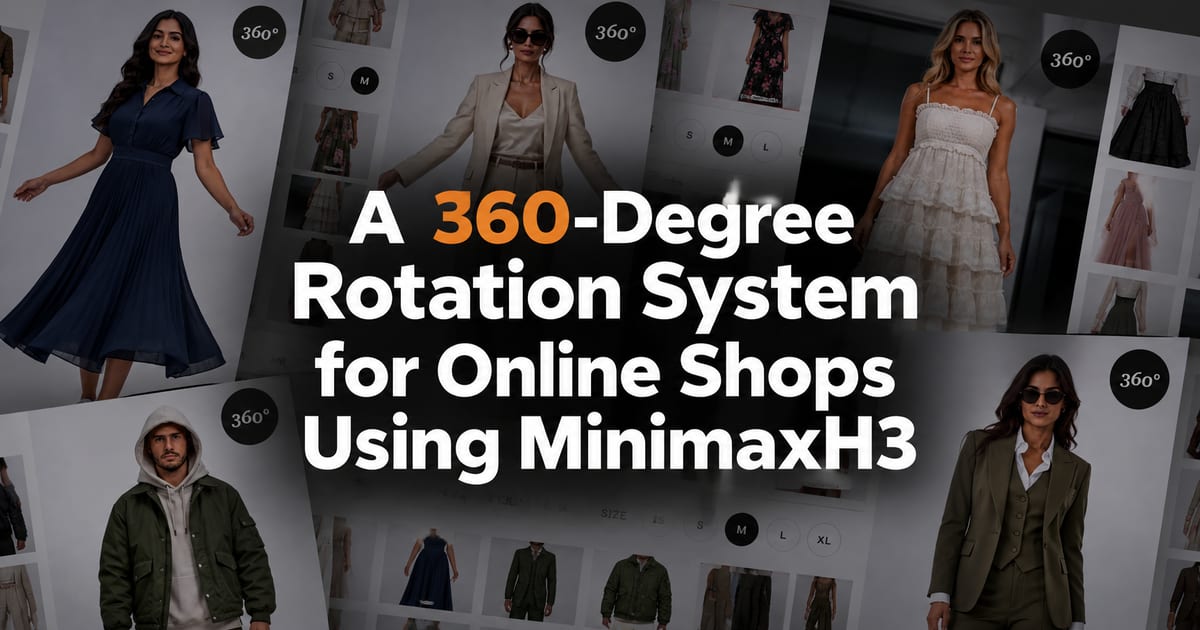 MinimaxH3 के साथ वेब शॉप्स के लिए 360° रोटेशन सिस्टम
